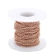 thumbnail image 4 of 1 Rollo Cadena de cable de cadenas de cruz de acero inoxidable Oro rosa Joyería de bricolaje 1 mm, 4 of 5