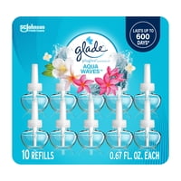 Aceite Aromático Glade Plugins Aqua Waves Para Ambientador, 300 Ml X 10