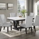 thumbnail image 1 of Juego de Comedor 6 Sillas Moderno Rodeus Mármol Blanco, 1 of 8