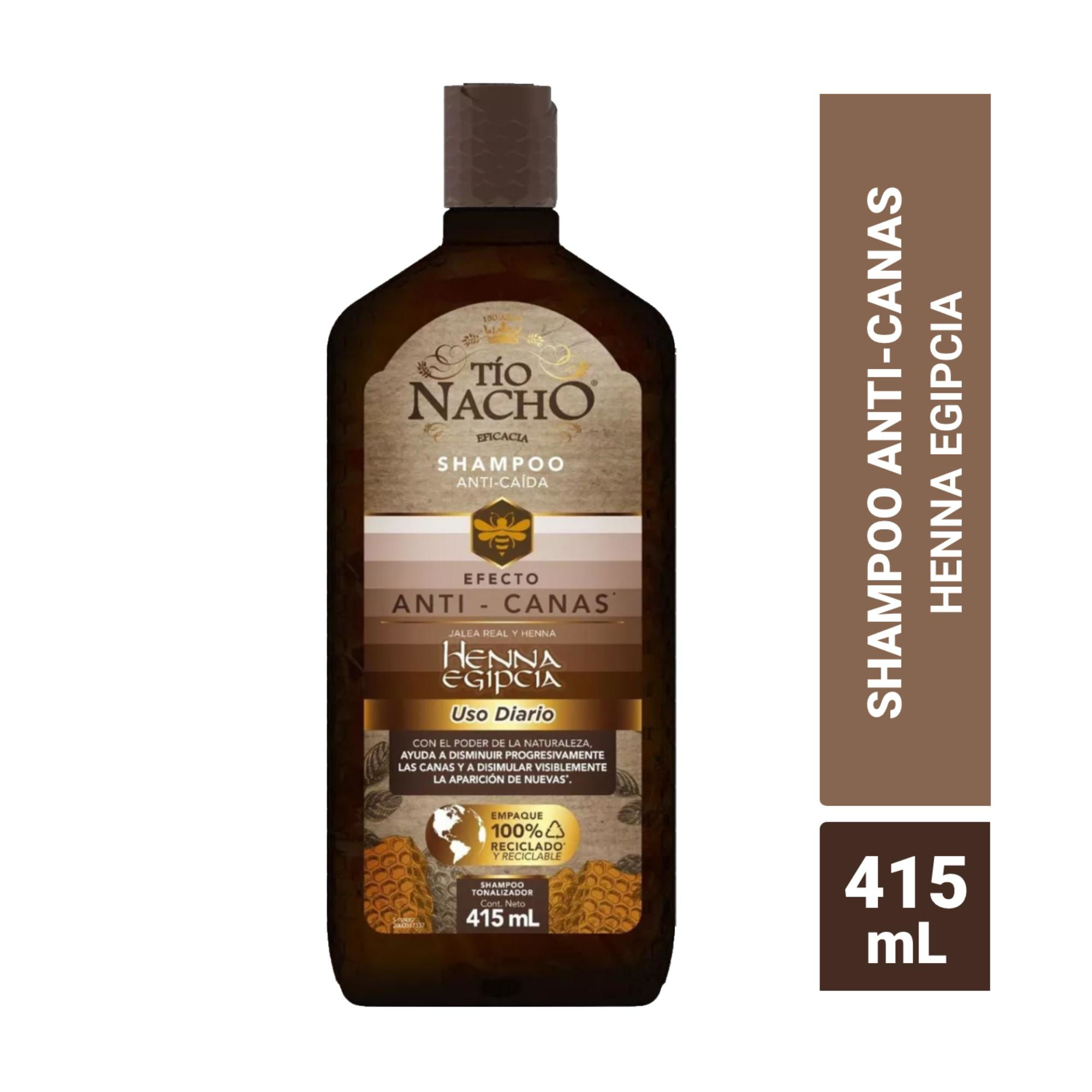 Tío Nacho - Shampoo Anti-Canas Henna Egipcia