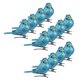 thumbnail image 5 of 12pcs mini pájaros decorativos artificiales de la espuma de bling para el azul del jardín de los artes, 5 of 5