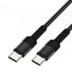 thumbnail image 5 of Cable De Datos USB C A USB C 3.8 Mm Od Durable Para Computadora Smartphones Notebook 200cm Negro, 5 of 5