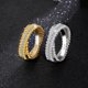 thumbnail image 2 of Anillos de Moissanita Dorada para Mujer Color D Claridad VVS1 Anillo de Boda de Eternidad Cruzado Torcido Banda de Aniversario de Plata Esterlina 925 Talla 5-9, 2 of 7