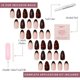 thumbnail image 4 of Kit de uñas postizas cortas almendradas efecto carey Glamnetic KILLAZILLA, 4 of 6