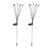 Ioensy - 2 Piezas De Luces Solares De Carga Solar Para Aceras De Patio Trasero