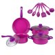 thumbnail image 2 of Ollas Antiadherente Juego de Ollas + Utensilios 13 Pcs Color Lila, 2 of 3