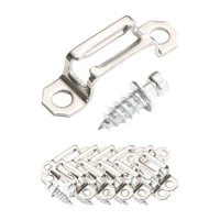 Magideal - 100 Uds. Sujetadores De Tornillo De Conector Invisible Ensamblaje De Bisagra De Gabinete, Conectores Ocultos 2 En 1 Duraderos Para Librería De Armario Lleno