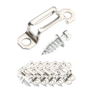 Magideal - 100 Uds. Sujetadores De Tornillo De Conector Invisible Ensamblaje De Bisagra De Gabinete, Conectores Ocultos 2 En 1 Duraderos Para Librería De Armario Lleno