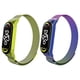 thumbnail image 1 of Juego de 2 Correas Magnéticas de Metal para Mi Band 7 6 5 4 3, Pulseras de Reloj Inteligente de Acero Inoxidable Ajustables, 1 of 7