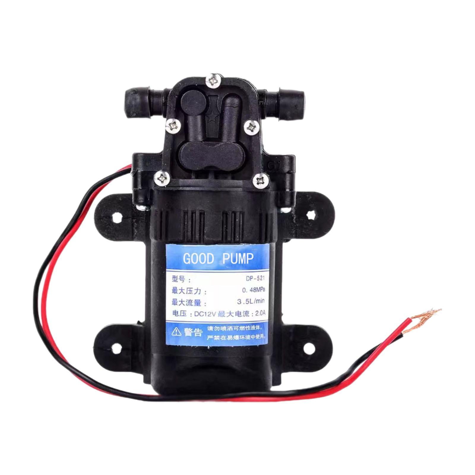 Magideal - Microbomba De Diafragma De Alta Presión, Bomba De Agua Eléctrica Agrícola, Multiusos, Para Dispositivos De Purificación De Agua De Césped, Vehículos T