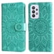 thumbnail image 5 of Funda tipo cartera FOXDOCK para Samsung Galaxy A33 5G , diseño girasol en relieve, cuero PU, cierre magnético, soporte y tarjetero, 5 of 5