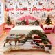 thumbnail image 1 of 3pcs Santa Claus Feeding Reindeer Theme Printed Bedding Set | Duvet Cover and 2 Pillowcases All Season, 1 of 5