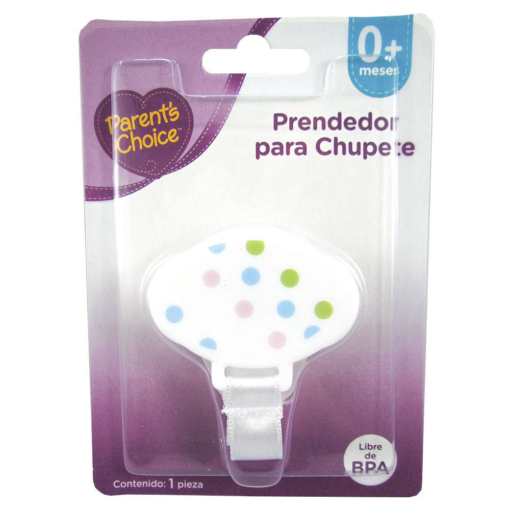 Prendedor Chupete Blanco 1 Un Parent's Choice