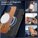thumbnail image 2 of Magnetic Slim Case for Google Pixel 8A with Camera Guard & Anti-Scratch Back Brown, 2 of 6