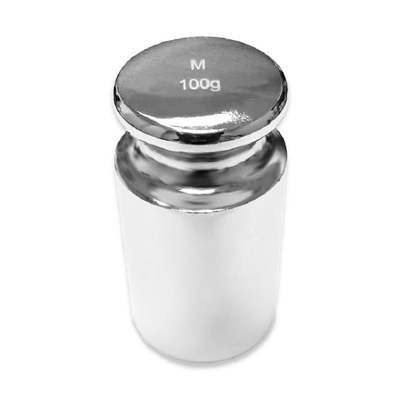 Peso de calibración verdadero, 100 g, OIML, clase M2, acabado cromado