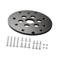 Magideal - Placa De Enrutador Con Buje Guía Y Tornillos De Montaje Accesorios Placa De Inserción Para Mesa De Enrutador De 1,25 Pulgadas De Fácil Instalación Con