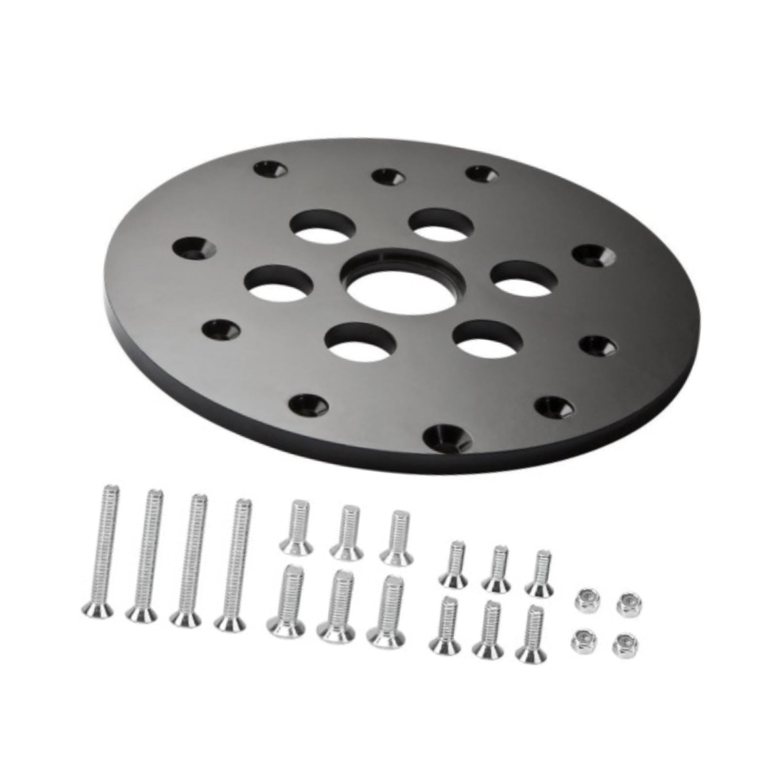 Magideal - Placa De Enrutador Con Buje Guía Y Tornillos De Montaje Accesorios Placa De Inserción Para Mesa De Enrutador De 1,25 Pulgadas De Fácil Instalación Con