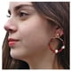 thumbnail image 2 of Aros Plata Piedras Mineral Rojo, 2 of 3