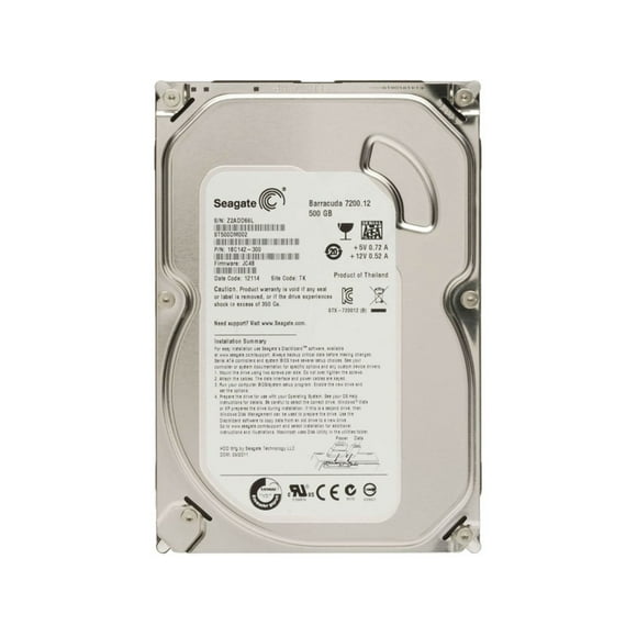 Disco duro ST500DM002 Barracuda 500 GB SATA 3.5" (Reacondicionado)