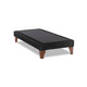 thumbnail image 3 of Base Cama Europea 1 Plaza 90x190 CM Negro Felpa, 3 of 3