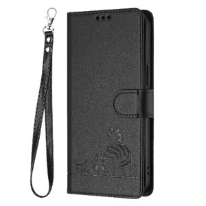 Funda Tipo Cartera Foxdock Para Samsung Galaxy A01 Con Soporte, Ranuras, Rfid, Diseño De Gato