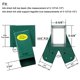 thumbnail image 4 of Soporte giratorio BETOOLL A-Frame, 2 soportes con herrajes, color verde, 4 of 7
