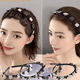 thumbnail image 5 of Diadema con horquillas y doble flequillo con diamantes de imitación, accesorios para el cabello, diademas trenzadas con clips, diademas retorcidas, 5 of 5