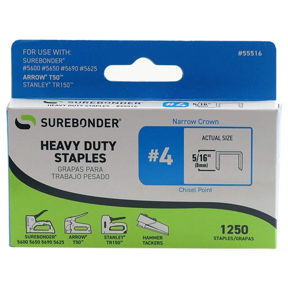 Grapas Surebonder 1,3 cm Arrow T50 - 1250 unidades