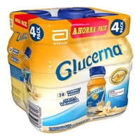 Pack Suplemento Sin Lactosa Sabor Vainilla (4 Botellas 237 Ml C/U) 4 Un Glucerna