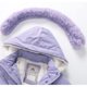 thumbnail image 2 of Abrigo impermeable de invierno para niña con capucha, 2 of 3