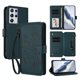 thumbnail image 1 of Funda Cartera Mariposa para [Samsung Galaxy S21 Ultra] con Soporte y Cremallera Verde oscuro, 1 of 6
