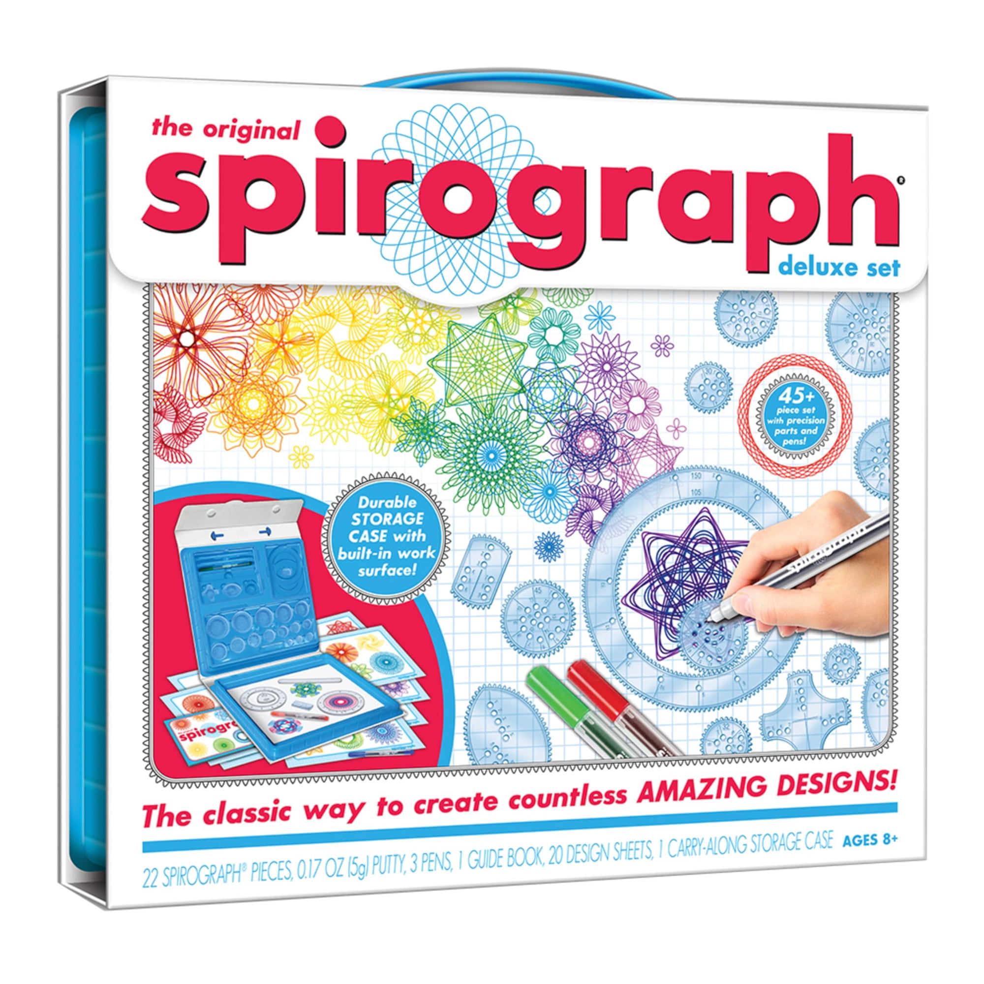 Kit De Dibujo Kahootz Spirograph Deluxe Con Funda Para Más De 8 Años