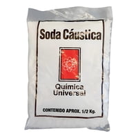 Soda Cáustica Escamas 1/2 Kg Quimica Universal