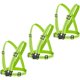 thumbnail image 1 of Chaleco Reflectante Verde para Correr J6QIHANG - Pack de 3, 1 of 6