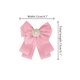 thumbnail image 2 of INSPIRE CHIC Lazo de Broche con Cinta para Mujer de Regreso a Clases, Moño para Uniforme Escolar con Perlas Rosa, 2 of 4