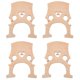thumbnail image 2 of 4 Piezas De Puente De Violonchelo De Arce 3/4, Accesorio De Repuesto Para Instrumento Musical, 2 of 3