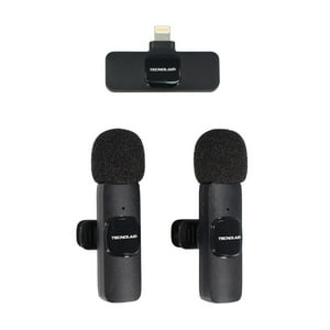 Tecnolab - Micrófonos Lavalier Inalámbricos Conector Lightning - Ps