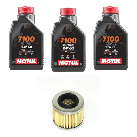 Motul - Kit Mantencion Moto Voge 650 Ds/Dsx (3L Full Sint + Filtro)