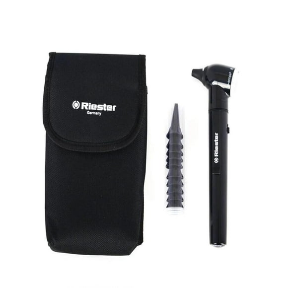 Otoscopio Riester E-Scope Negro Luz Directa