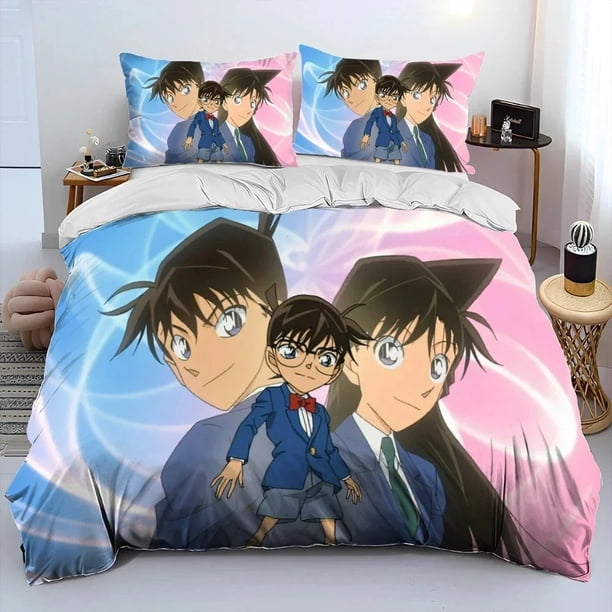 Detective ConanBedding Set Duvet Cover Bed Set Quilt Cover Pillowcase Comforter Size Boys Adult Bed Sheets