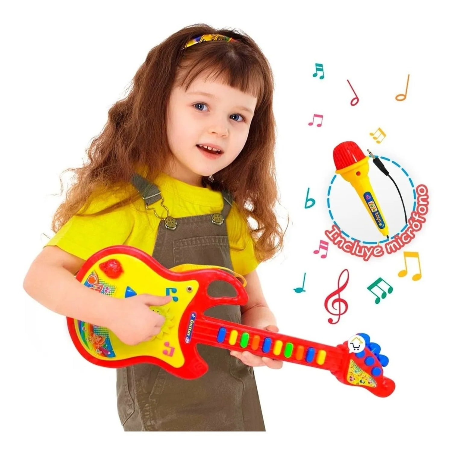 Genérico - Pack X 3 Juguete Guitarra Microfono Nueva