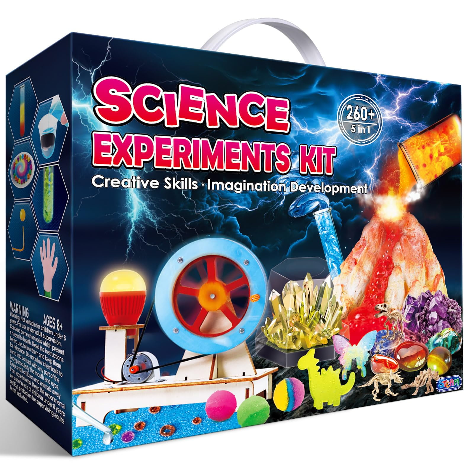 Kit Científico Unglinga Más De 260 Experimentos Para Niños Con Set De Química