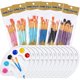 thumbnail image 1 of Set de pinceles KALIONE, 60 piezas, 12 paletas de 22 x 17 cm, nylon, 1 of 3