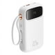 thumbnail image 3 of Powerbank Baseus Qpow2 20,000mAh 22.5W con Pantalla Digital y Cables Lightning/Tipo-C - Blanco., 3 of 10