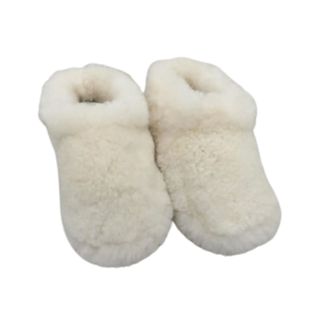 Rou - Pantufla De Lana Natural De Oveja