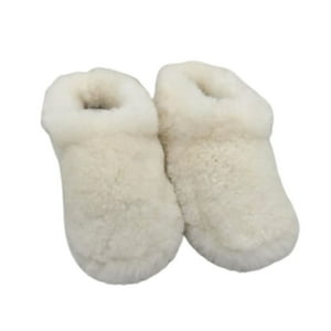 Rou - Pantufla De Lana Natural De Oveja
