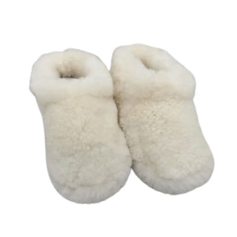 Rou - Pantufla De Lana Natural De Oveja