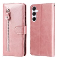 Gangxun - Funda Con Cremallera Para Samsung Galaxy A56 5G, Carcasa Cartera De Cuero Pu Con Soporte Y Tarjetero