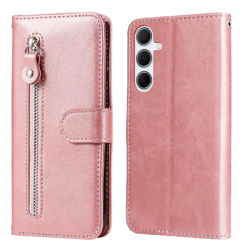 Gangxun - Funda Con Cremallera Para Samsung Galaxy A56 5g, Carcasa Cartera De Cuero Pu Con Soporte Y Tarjetero