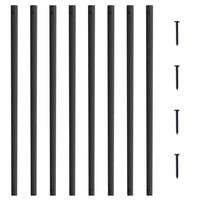 Balaustres Metálicos Para Escaleras Vevor, 72 Unidades, Aluminio Plano, 38 Cm